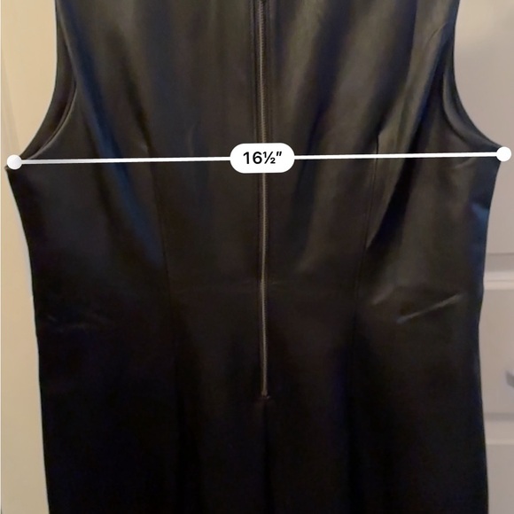 SPANX Faux Leather Sheath Dress ⭐️NWT⭐️ Medium - Picture 9 of 9